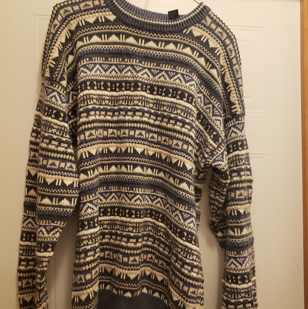 Mens vintage Nordic sweater